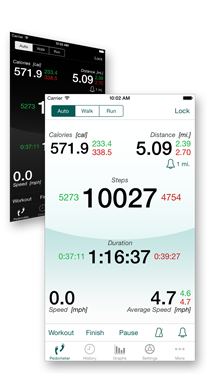 iPhone Pedometer - Calorimeter